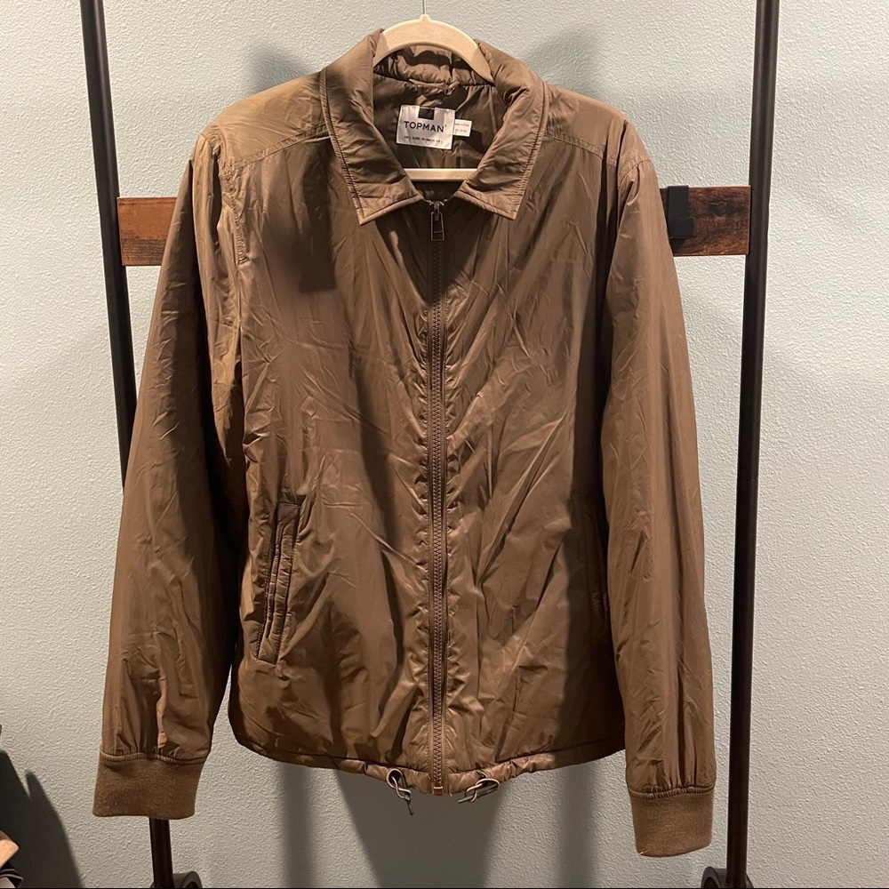 Topman Brown Padded Jacket